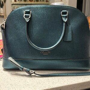 Brand new coach purse! Blue sparkles